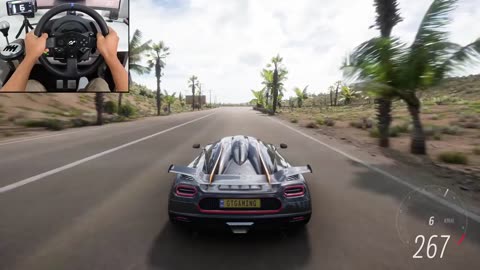 Koenigsegg One:1 & Bugatti Chiron | Forza Horizon 5 | Thrustmaster T300RS gameplay