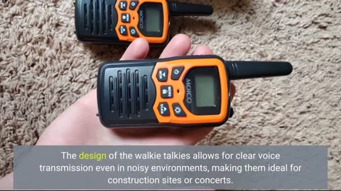 Customer Reviews: Walkie Talkies, MOICO Long Range Walkie Talkies for Adults with 22 FRS Channe...