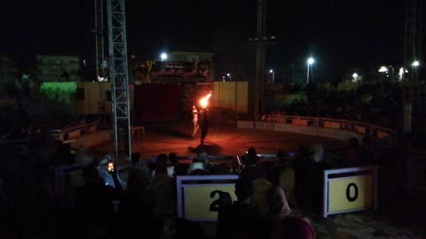 Under Taker Survive Fire Show In World Circus
