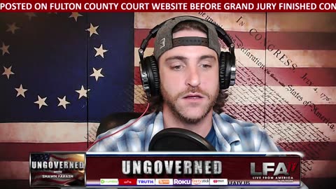 UNGOVERNED 8.15.23 @10am: RIGGED! TRUMP INDICTED BY CORRUPT GEORGIA DA!