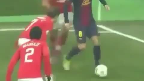 Con esta clase elude Iniesta a los jugadores del Spartak Moscú