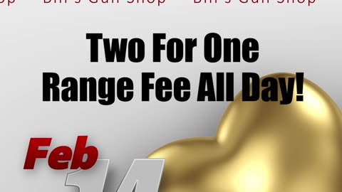 Two For One Range Fees!
