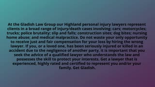 Highland personal injury lawyer