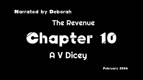 Chapter 10; A V Dicey revenue