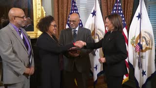 0006. Vice President Harris Ceremonially Swears In Chair Maria Rosario Jackson