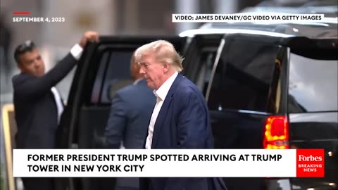 TRUMP SIGHTING: Former President Spotted Entering Trump Tower In NYC On Labor Day