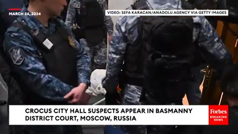 Crocus City Hall Attack Suspects Appear In Basmanny District Court, Moscow, Russia