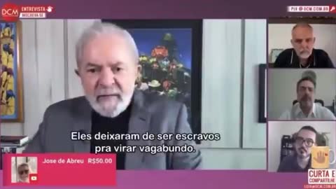 Lula chamando os negros de vagabundos