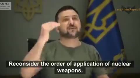 #Zelensky now encourages NATO to launch preemptive nuclear strikes on Russia.