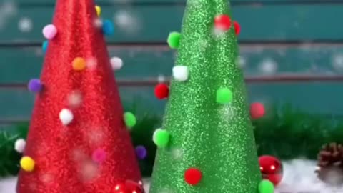 Mini Christmas Tree , Made Of Fabric - Easy and Beautiful 🎄