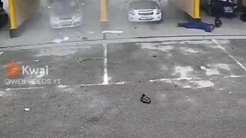 EV Explodes at Station