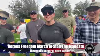 Heroes Freedom March To Stop The Mandate | Thousands Gather At Arizona State Capitol