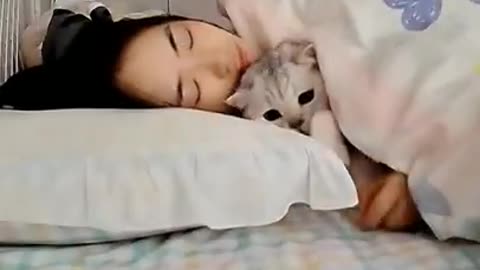 That feeling sleeping with a cat.