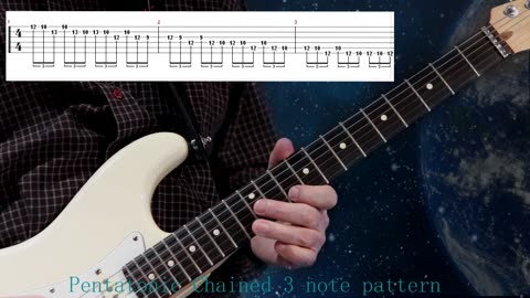 A minor Pentatonic - Chained 3 note pattern