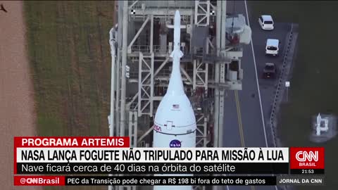 Nasa lança foguete não tripulado para missão à Lua | JORNAL DA CNN