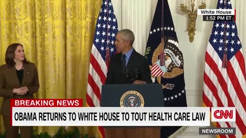 Obama pokes fun at Biden during return to White House
