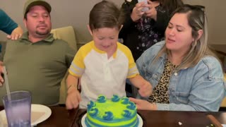 Kid Smashes Face into Birthday Cake