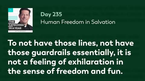 Day 235: Human Freedom in Salvation — The Catechism in a Year (with Fr. Mike Schmitz)