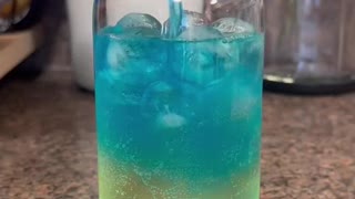 Blue Cherry Blast Cocktail