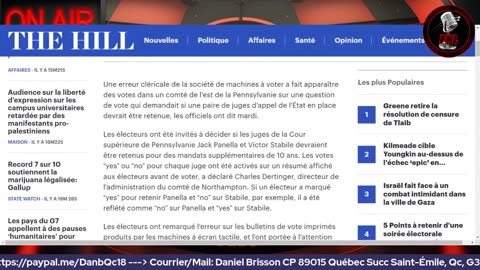 Nouvelles du 1 - Vote Démocrate aux USA: l'avortement en priorité! UQAM...; Tramway :D