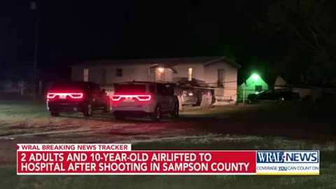 Three people - ages 10, 18 and 19 - airlifted after being shot in Sampson County home
