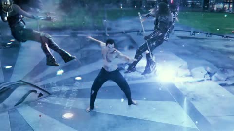 Super vs justice league/ justice league(HD) fight Scene