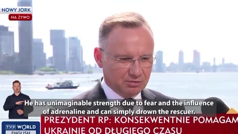 Andrzej Duda compared Ukraine to a drowning man