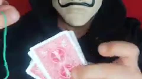 Amazing Magic Trick Revealed With Cards and Rubber Dand