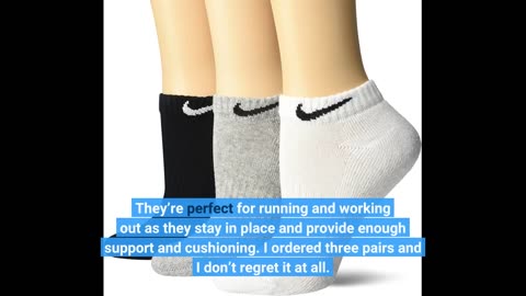 Customer Feedback: Nike Everyday Cushion Ankle Training Socks (3 Pair)
