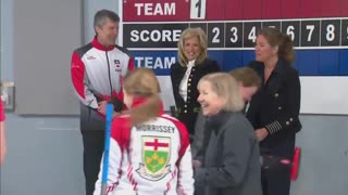 Canada: Sophie Grégoire Trudeau and Jill Biden visit a curling club in Ottawa – March 24, 2023