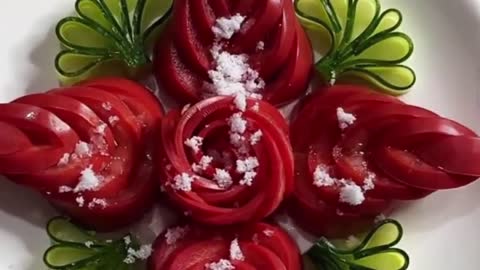 Carving a Tomato Rose