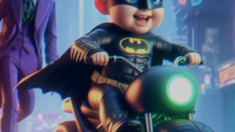 😂🤣 Baby Cute Batman Chase by JOKER
