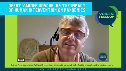 Geert Vanden Bosche On The Impact Of Human Intervention In Pandemics