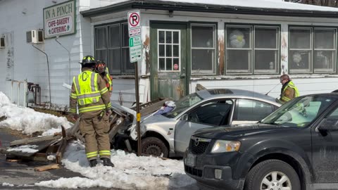 Car Crashes Into Concord Café After Collision On March 25.