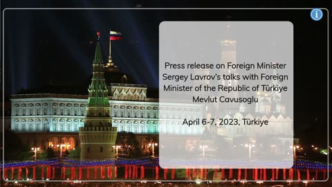 Foreign Minister Sergey Lavrov was in Türkiye on a working visit