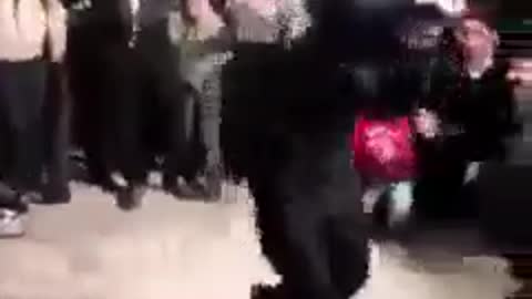 Men dance in a wedding party