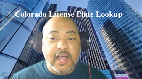 Colorado License Plate Number Lookup