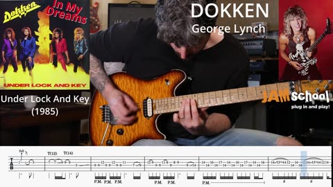 Dokken George Lynch In My Dreams Guitar Solo With TAB