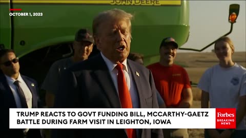 Trump reacts to govt funding bill
