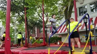 Spencer jumping at Adventureland 20170528_133308