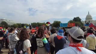 Youth Climate March speaker demands that President Biden revoke pipeline permits, and end all pipelines
