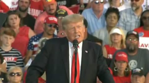 Donald Trump Reads 'The Snake' To Rally Attendees In Wellington, Ohio