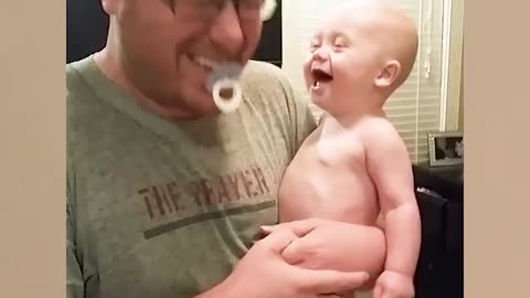 Relax With Baby And Daddy Moments - Funny Cute Babies