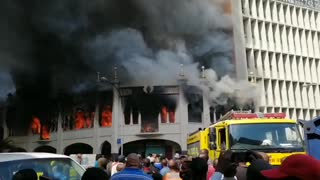 Historic Grey Street Mosque goes up in flames