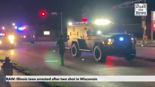 RAW: Illinois teen arrested after two shot in Wisconsin
