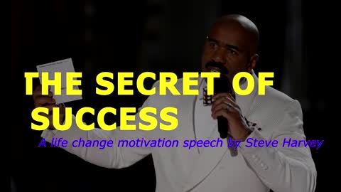 Steve Harvey Motivational speech: Success of Imagination