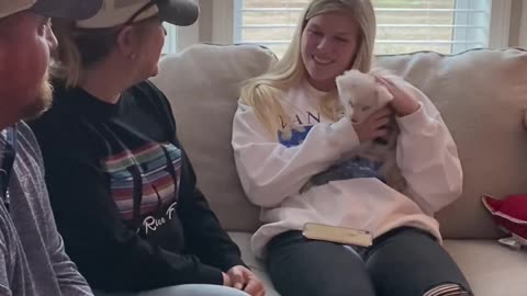 Girl Surprised with a New Deaf Puppy