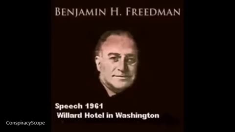 Full Speech by Benjamin H Freedman 1961