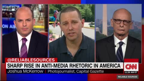 CNN’s Stelter baits Capitol Gazette employee to blame Trump for shooting