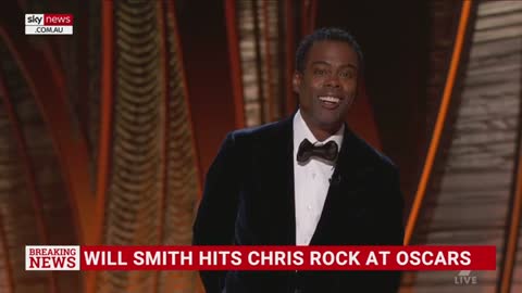 Will Smith hits Chris Rock at the Oscars.
